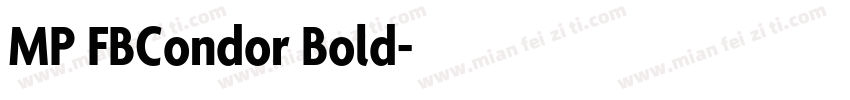 MP FBCondor Bold字体转换